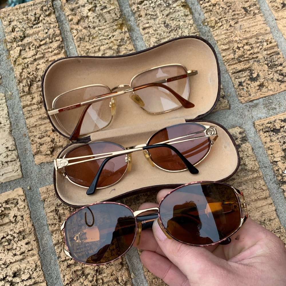 vintage Yves/SERGIO 3pc prescription glasses set.
